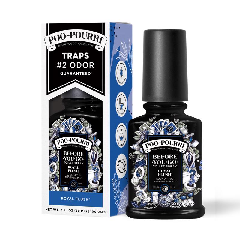 Poo-Pourri Royal Flush Eucalyptus and Spearmint Scent Odor Control Spray 2 oz Liquid