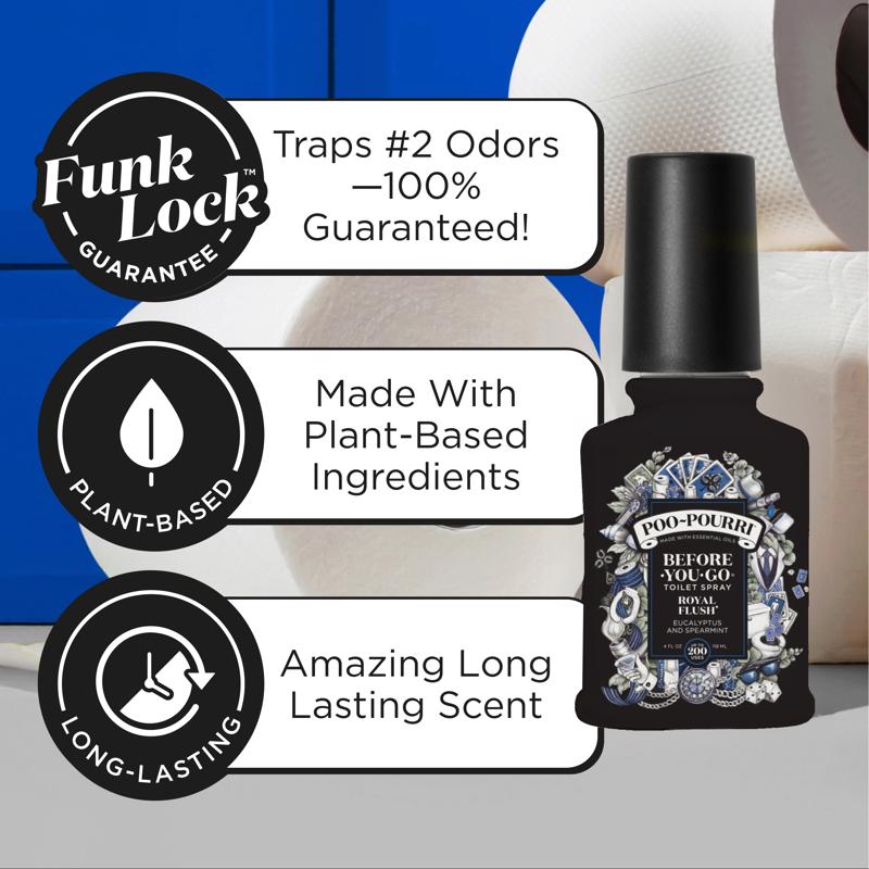 Poo-Pourri Royal Flush Eucalyptus and Spearmint Scent Odor Control Spray 2 oz Liquid