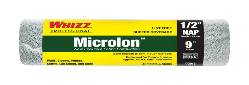 Whizz Microlon 9 in. W X 1/2 in. Cage Paint Roller Cover
