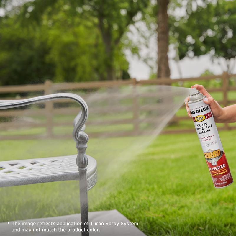 Rust-Oleum Stops Rust Gloss White Protective Enamel Spray Paint 24 oz