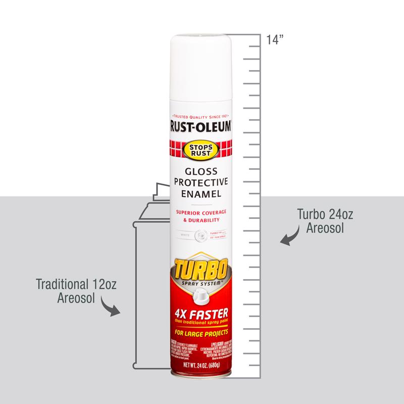 Rust-Oleum Stops Rust Gloss White Protective Enamel Spray Paint 24 oz