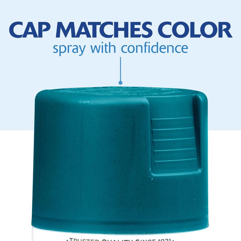 Rust-Oleum Painter's Touch 2X Ultra Cover Ultra Matte Deep Teal Paint+Primer Spray Paint 12 oz