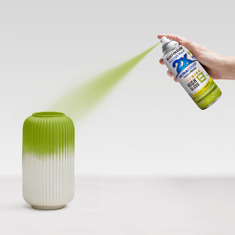 Rust-Oleum Painter's Touch 2X Ultra Cover High-Gloss Tropical Leaf Paint+Primer Spray Paint 12 oz