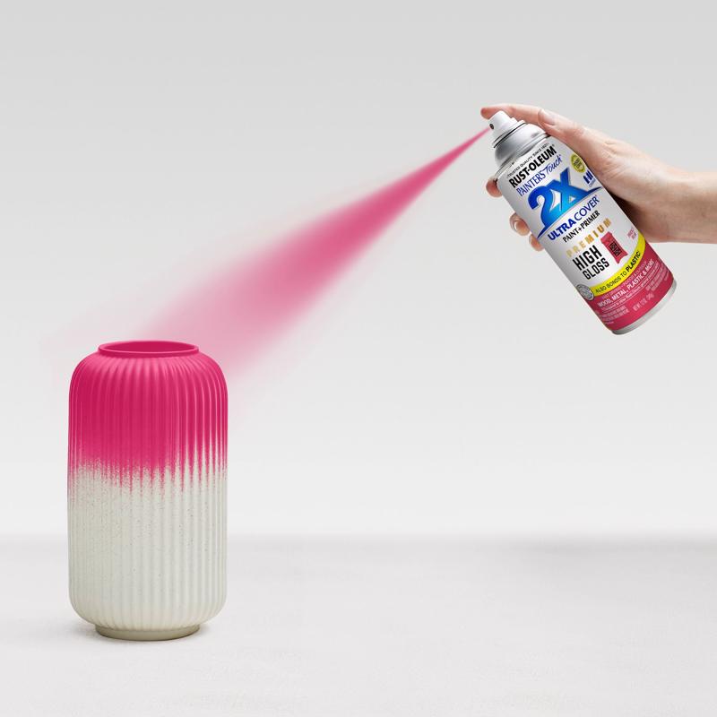 Rust-Oleum Painter's Touch High-Gloss Prickly Pear Paint+Primer Spray Paint 12 oz