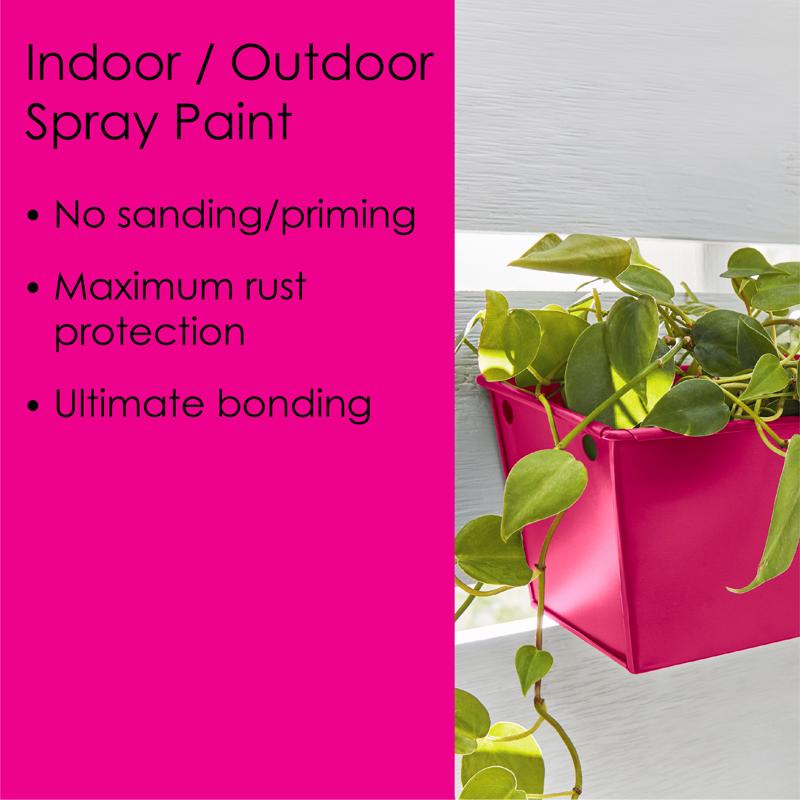 Krylon Fusion All-In-One Gloss Hot Pink Paint+Primer Spray Paint 12 oz