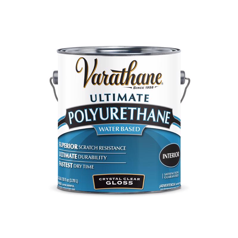 Varathane Ultimate Gloss Crystal Clear Water-Based Polyurethane 1 gal