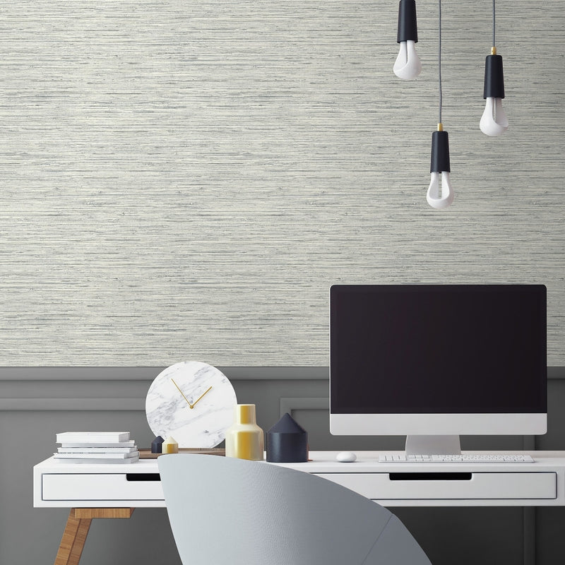 RoomMates 20.5 in. W X 16.5 in. L Grasscloth Peel and Stick Wallpaper