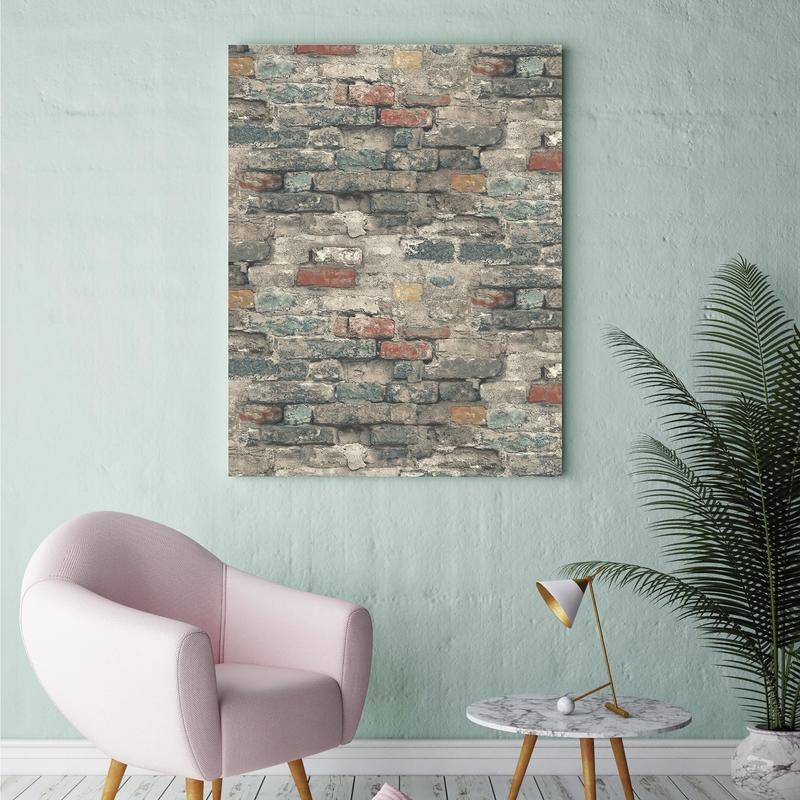 RoomMates 20.5 in. W X 16.5 in. L Brick Alley Peel and Stick Wallpaper