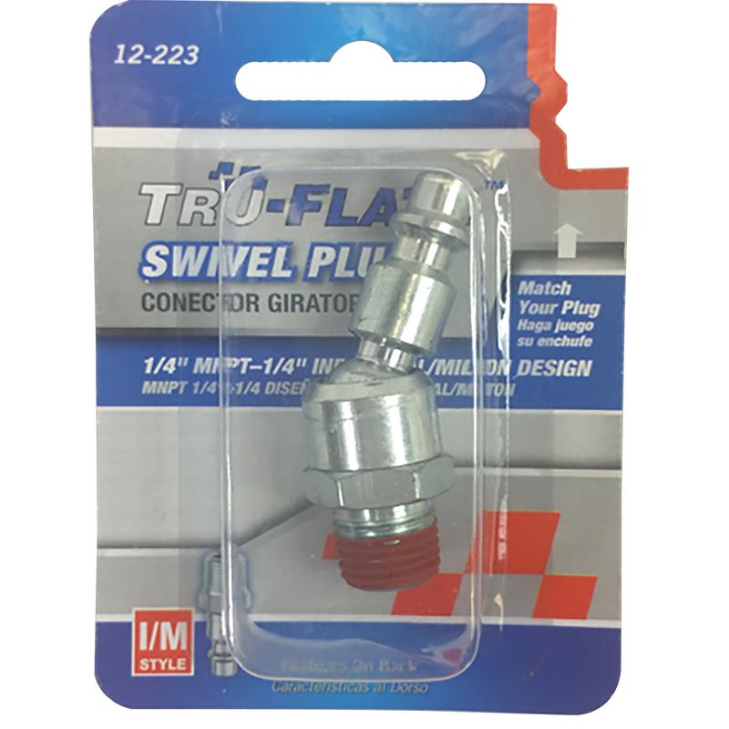 Tru-Flate Anodized Aircraft Aluminum Swivel Plug 1/4 in. IM
