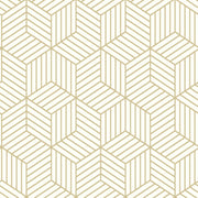 RoomMates 16.5 in. L Striped Hexagon Peel and Stick Wallpaper