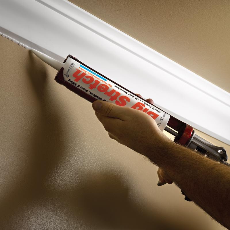 Sashco Big Stretch White Elastomeric Acrylic Latex Door/Siding/ Window Caulk 10.5 oz