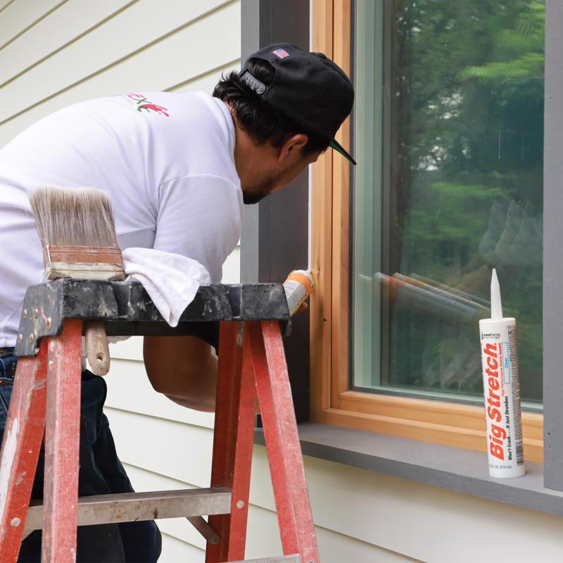 Sashco Big Stretch Tan Elastomeric Acrylic Latex Door/Siding/ Window Caulk 10.5 oz