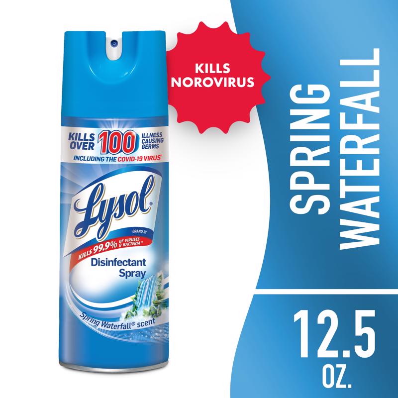 Lysol Spring Waterfall Scent Disinfectant 12 oz