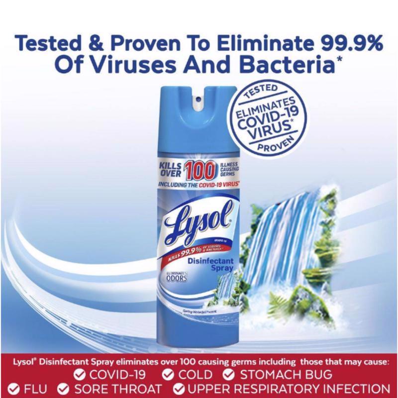 Lysol Spring Waterfall Scent Disinfectant 12 oz