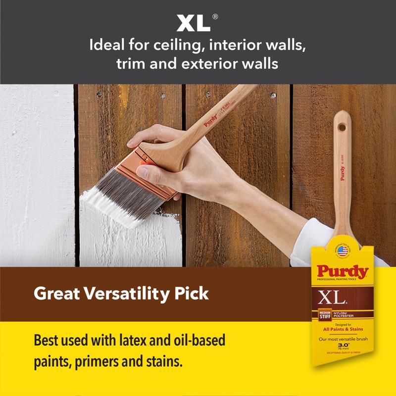 Purdy XL Bow 3 in. Medium Stiff Flat Trim Paint Brush