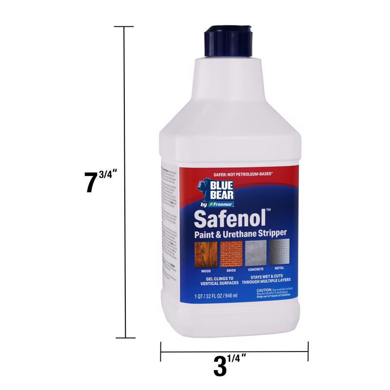 Blue Bear Safenol Paint and Urethane Stripper 1 qt