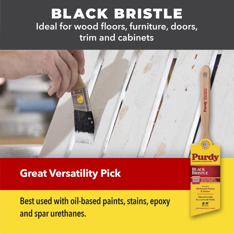 Purdy Black Bristle Swan 3 in. Medium Stiff Flat Wall Brush