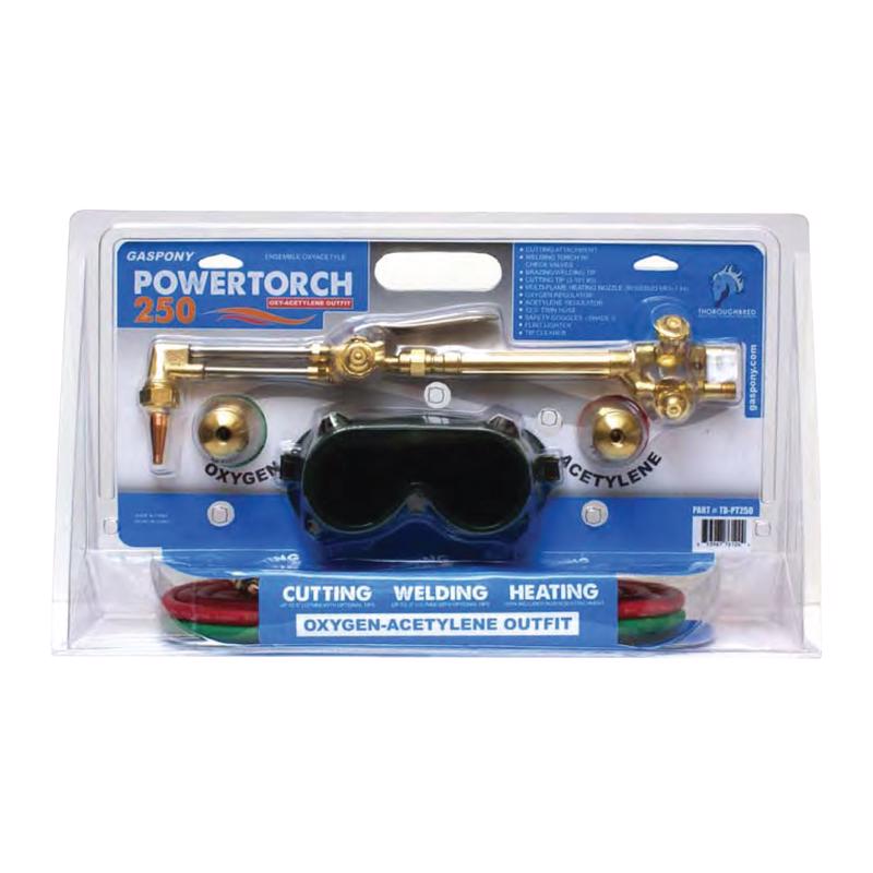 Thoroughbred GasPony3 Medium-Duty Torch Kit 14 pc Oxy-Acetylene