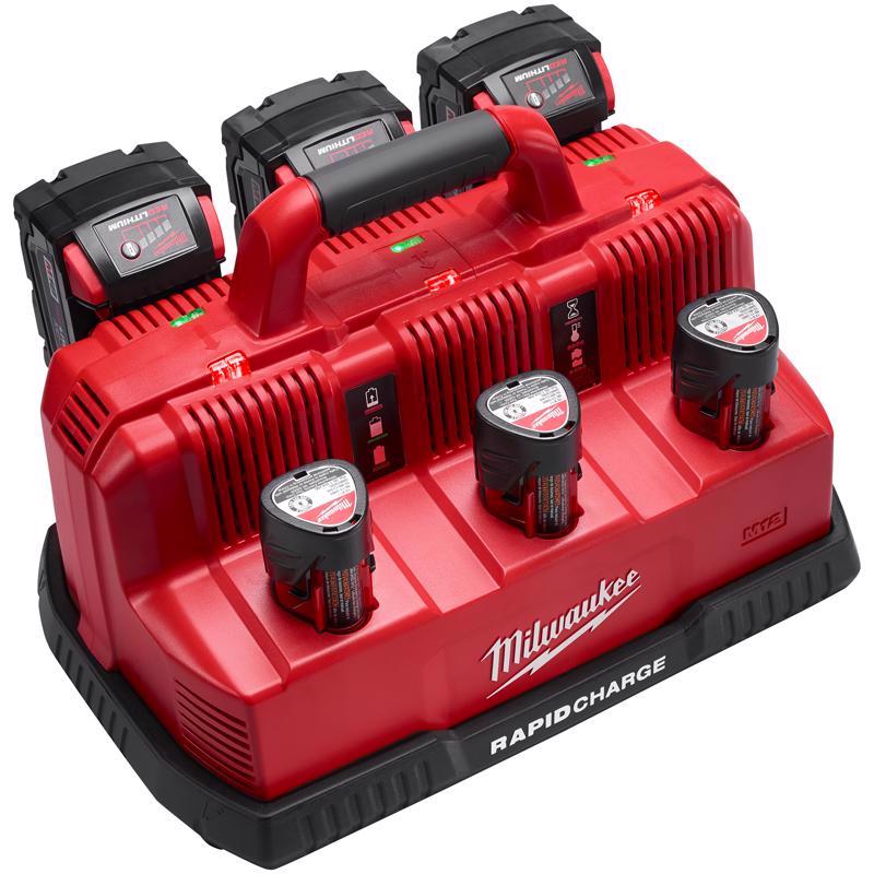 Milwaukee M18/M12 18/12 V 6-Port Rapid Charging Station