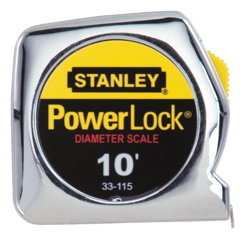 Stanley PowerLock 10 ft. L X 0.25 in. W Compact Tape Measure