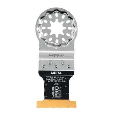 Fein Carbide PRO 1-3/8 in. X 3-1/2 in. L TiN Coated Bi-Metal E-Cut Saw Blade