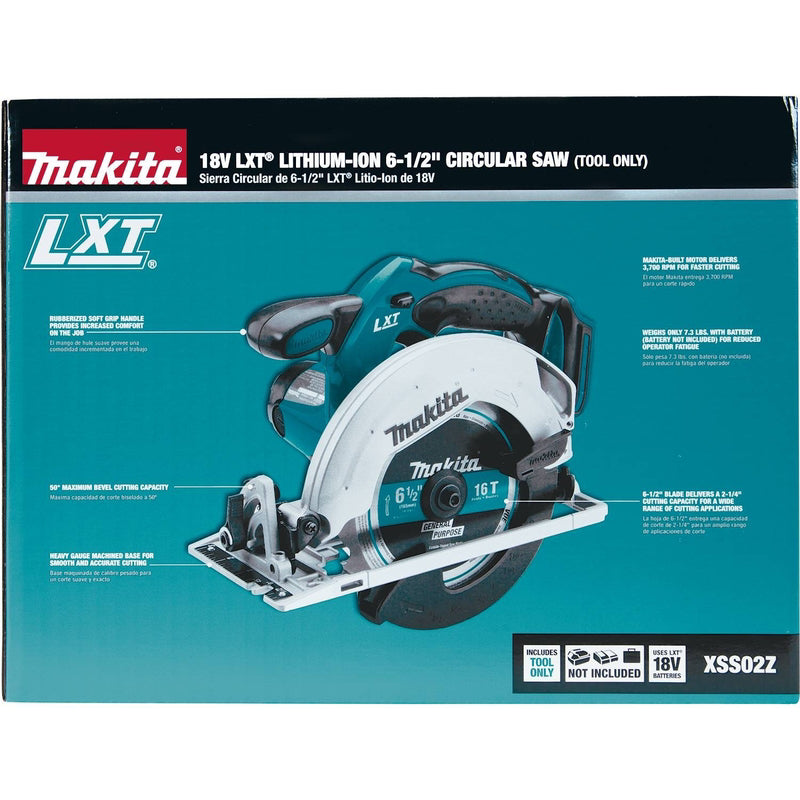 Makita 18V 6-1/2 in. Cordless Brushed Circular Saw Tool Only