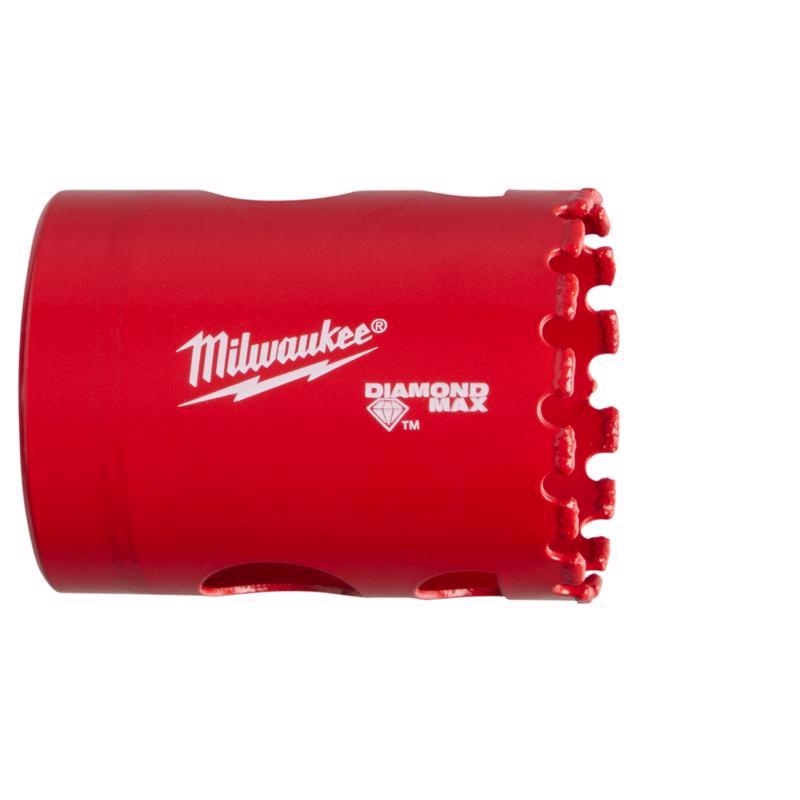 Milwaukee Diamond Max 1-1/2 in. Diamond Grit Glass/Porcelain/Tile/Stone 2-1/2 in. L Hole Saw