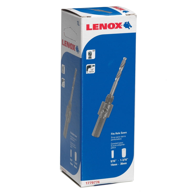 Lenox 1.3 in. L Hole Saw Extension 1.3 in. 0.6 in. 1/2 in. Hex