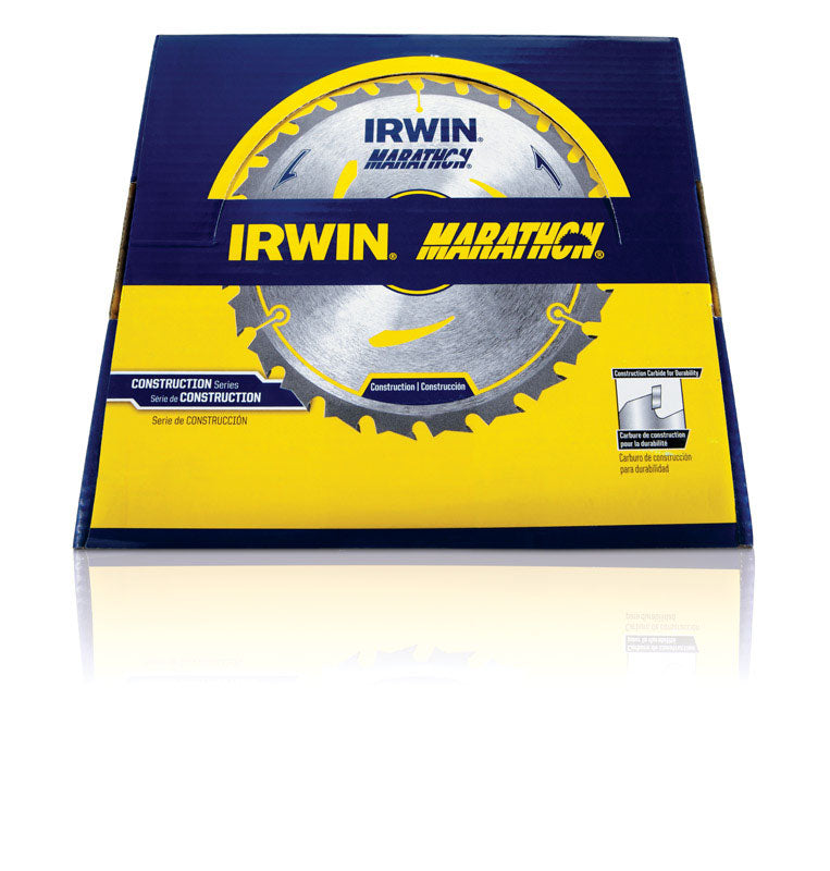 Irwin Marathon 7-1/4 in. D X 5/8 in. Carbide Circular Saw Blade 24 teeth