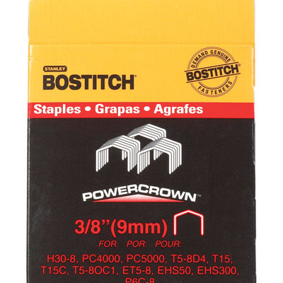 Bostitch STCR-Style 7/16 in. W X 3/8 in. L 18 Ga. Power Crown Staples 1000 pk