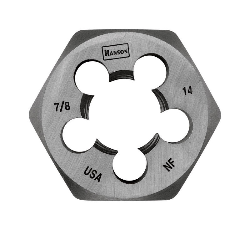 Irwin Hanson High Carbon Steel SAE Hexagon Die 7/8 in.