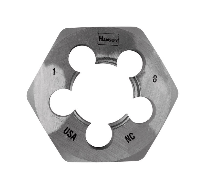 Irwin Hanson High Carbon Steel SAE Hexagon Die 1 in.