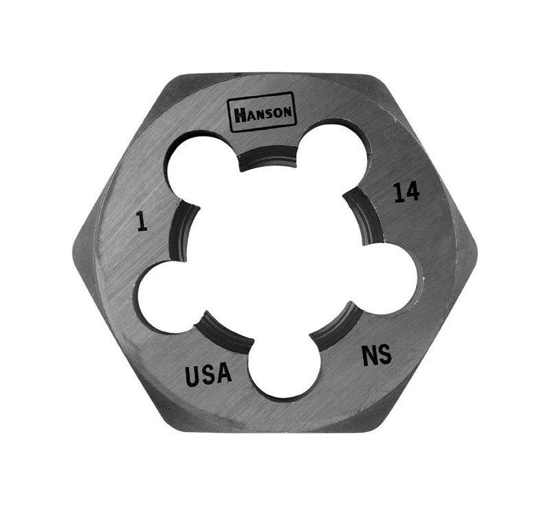 Irwin Hanson High Carbon Steel SAE Hexagon Die 1 in.