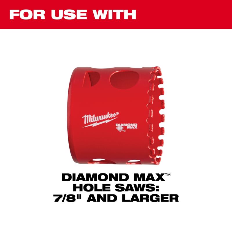 Milwaukee Diamond Max Carbon Steel Retractable 2 in. L X 1/4 in. D Starter Bit