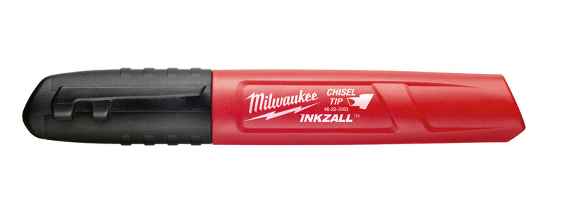 Milwaukee INKZALL Black Medium Chisel Tip Jobsite Marker