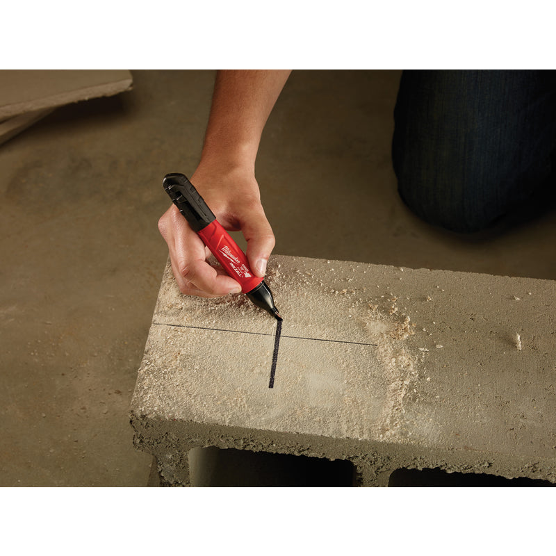Milwaukee INKZALL Black Medium Chisel Tip Jobsite Marker
