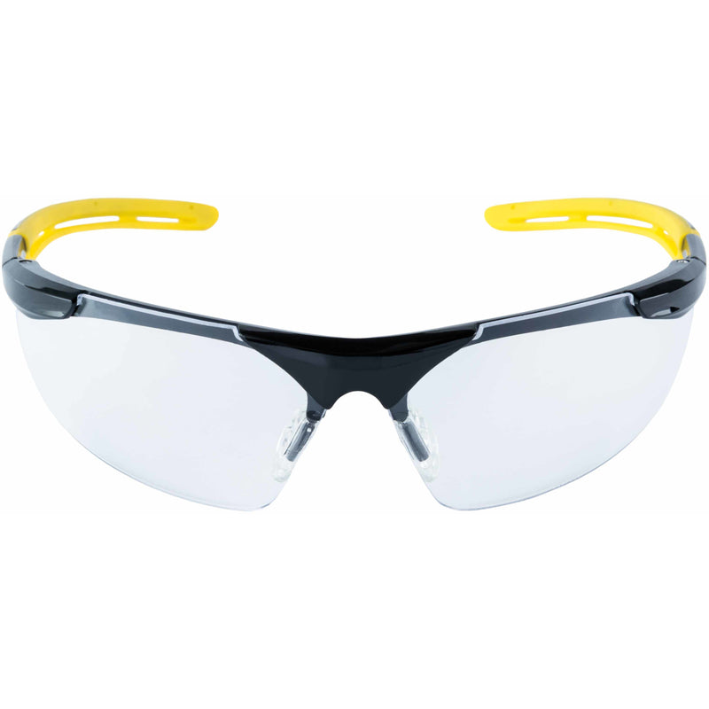 3M Anti-Fog Classic/Sleek Safety Glasses Clear Lens Black/Yellow Frame