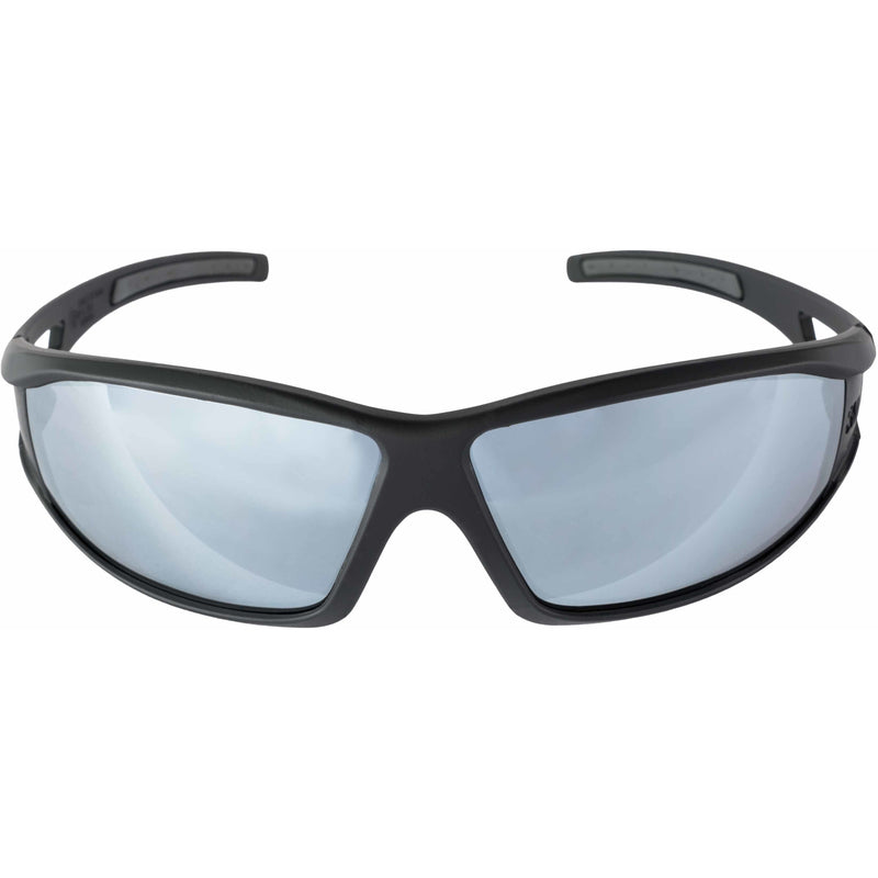 3M Anti-Fog Modern/Sleek Impact-Resistant Safety Glasses Silver Mirror Lens Black Frame