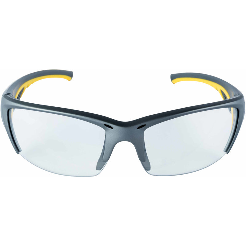 3M Anti-Fog Modern/Sleek Impact-Resistant Safety Glasses Clear Lens Gray/Yellow Frame