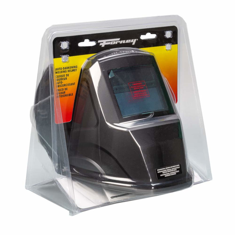 Forney 3.6 in. H X 1.63 in. W Auto-Darkening Variable Shade Welding Helmet Black Matte