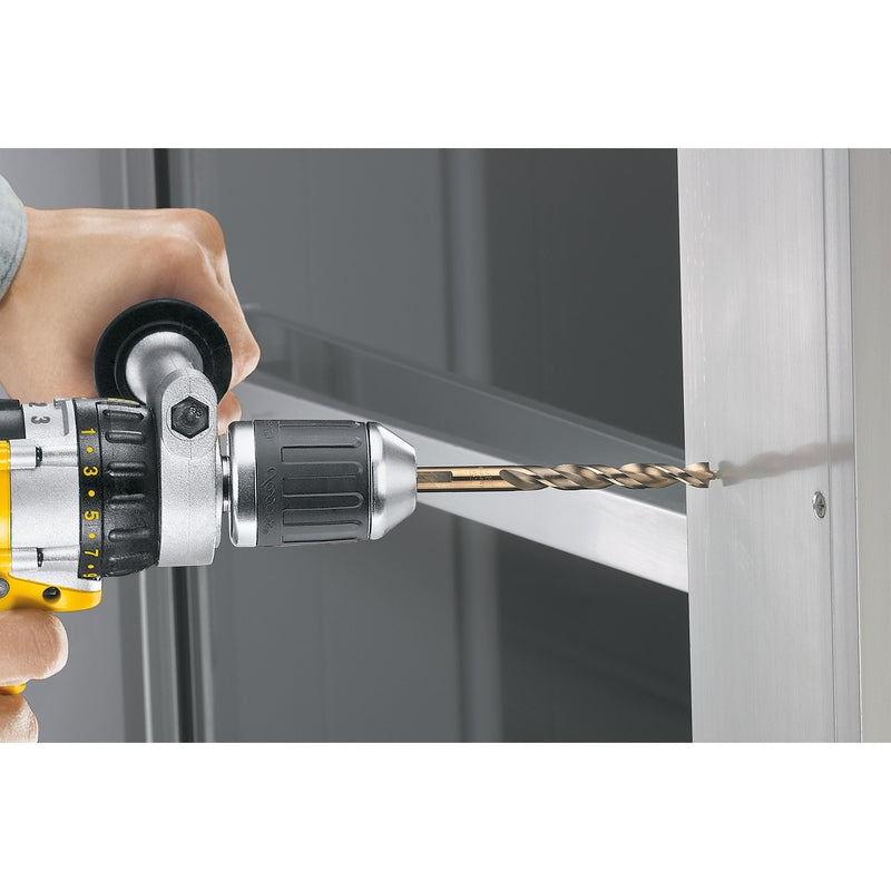 DeWalt 1/4 in. X 4 in. L High Speed Steel Pilot Point Drill Bit 3-Flat Shank