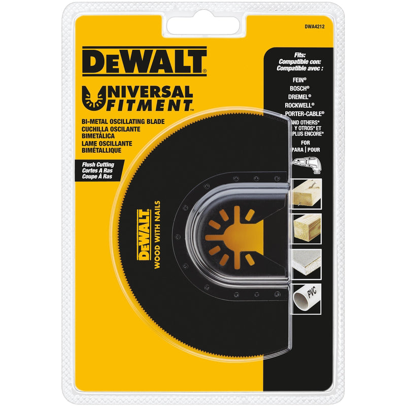 DeWalt Universal Fitment High Speed Steel Flush Cut Round Oscillating Blade