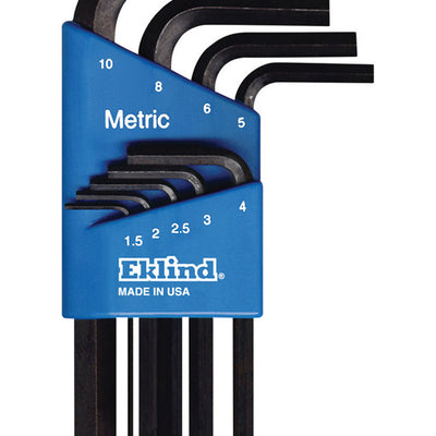 Eklind Hex-L Metric Short Arm Hex L-Key Set 9 pc