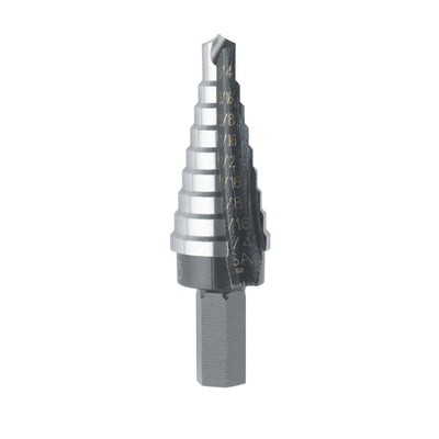 Irwin Unibit 1/4 to 3/4 in. X 6 in. L High Speed Steel Step Drill Bit Square Shank