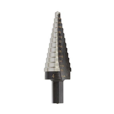 Irwin Unibit 3/16 to 7/8 in. X 6 in. L High Speed Steel Step Drill Bit Square Shank