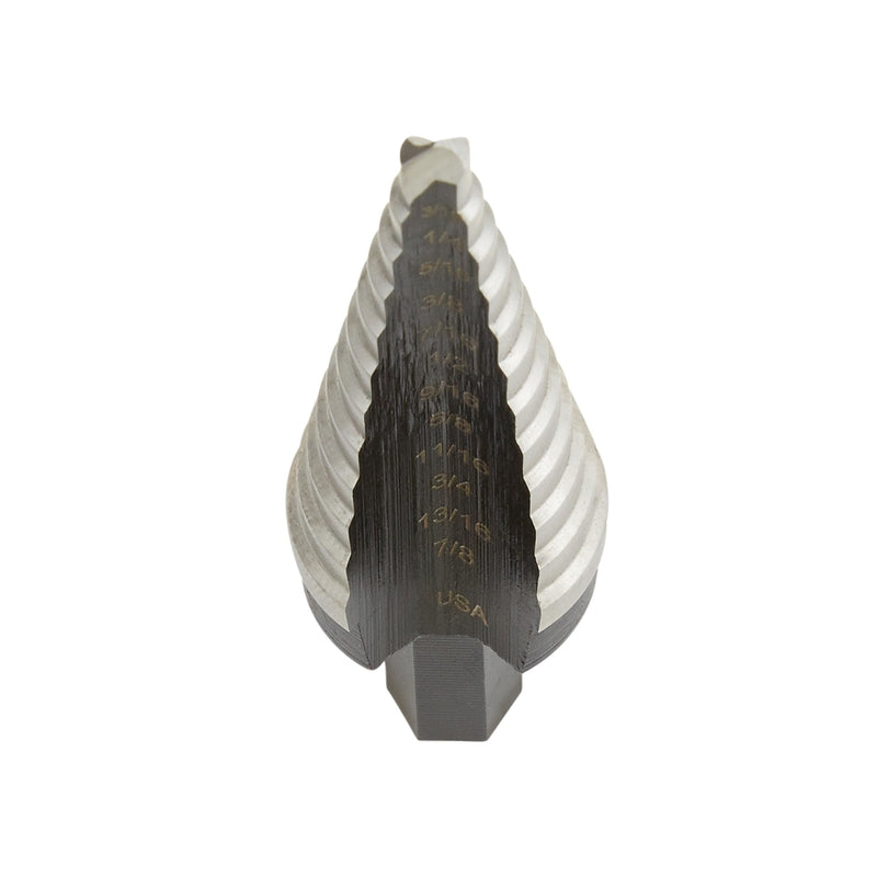 Irwin Unibit 3/16 to 7/8 in. X 6 in. L High Speed Steel Step Drill Bit Square Shank
