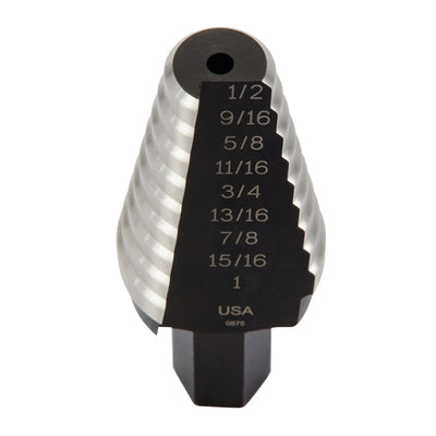 Irwin Unibit 6 in. L High Speed Steel Step Drill Bit Square Shank