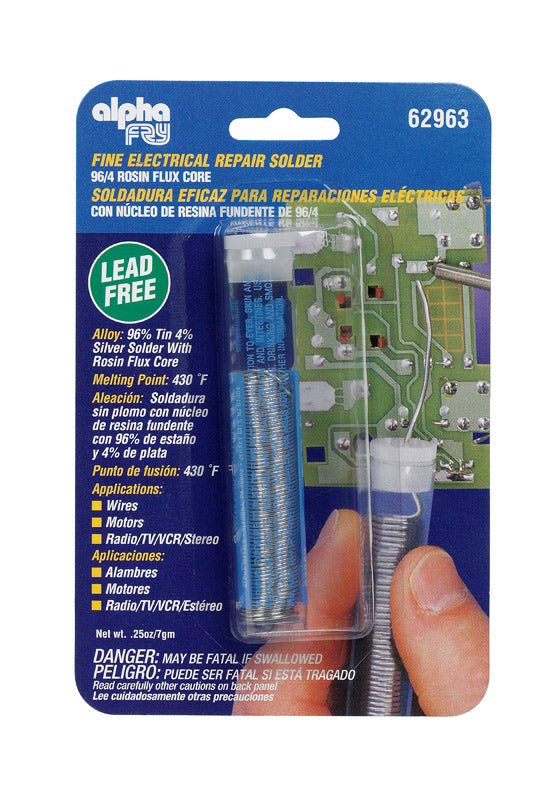Alpha Fry 0.25 oz Lead-Free Repair Solder 0.03 in. D Tin/Silver