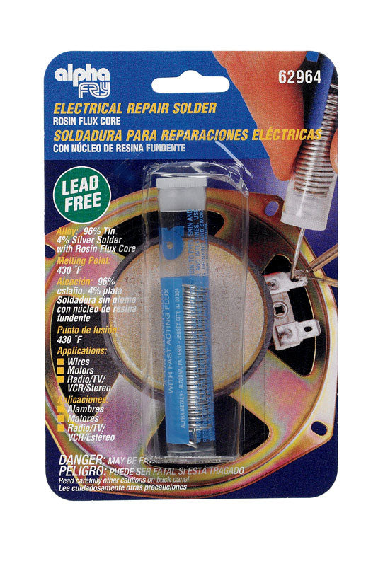 Alpha Fry 0.05 oz Lead-Free Repair Solder 0.062 in. D Tin/Silver