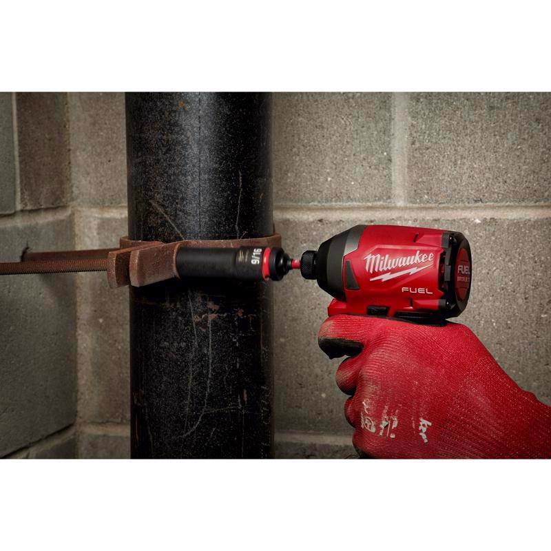 Milwaukee Shockwave Hex/Square 1/2 in. X 2 in. L Socket Adapter Alloy Steel